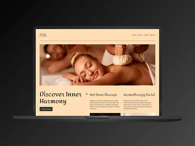 Hero Section Exploration - SPA website. creative direction design hero section spa subtle ui visual visual design web design