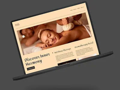Hero Section Exploration - SPA website. creative direction design hero section spa ui visual visual design web design