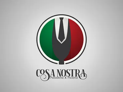 Italian Restaurant Logo | COSANOSTRA branding design graphic design logo vector