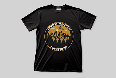 Mountains, Hiking-outdoor t-shirt design rock