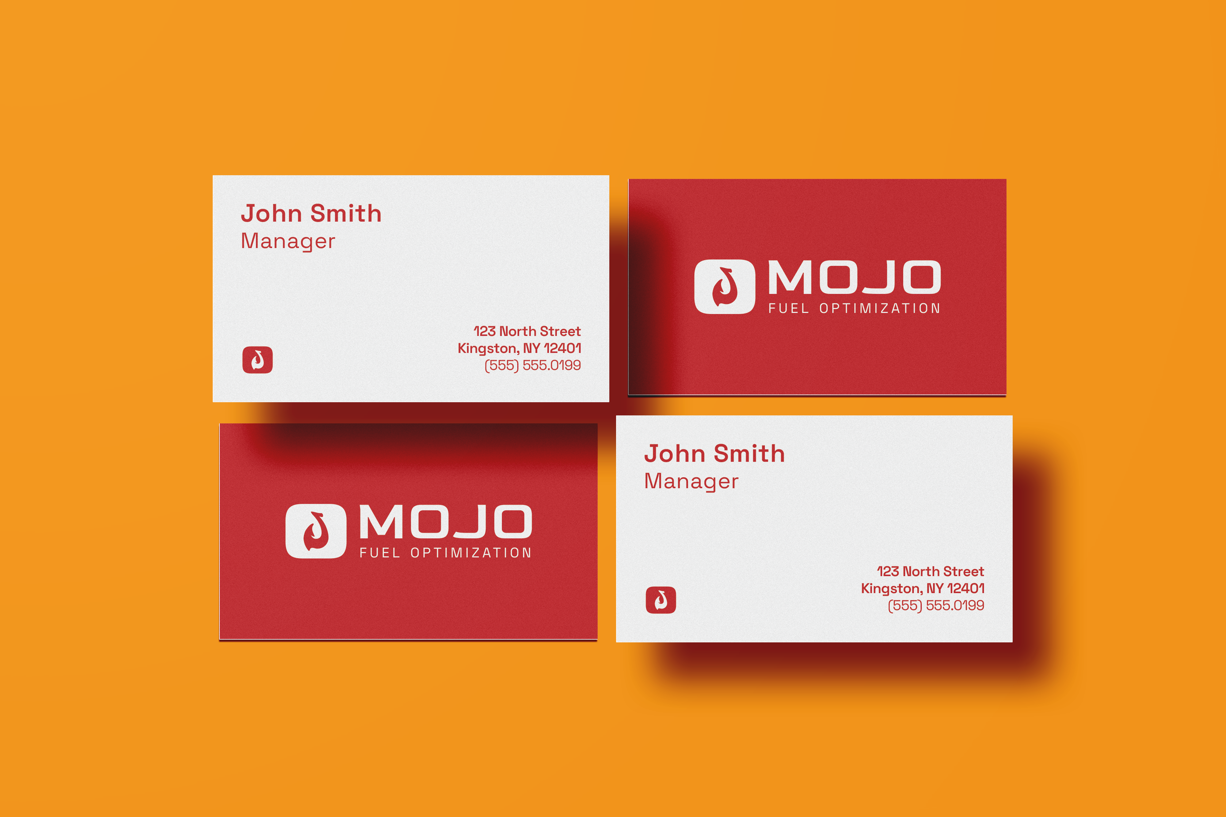 Example of Mojo Fuel Optimization Business Cards
