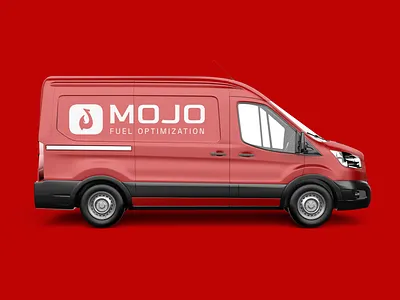Mojo Fuel Optimization Van Wrap branding car design graphic design logo print transportation van vector vehicle wrap