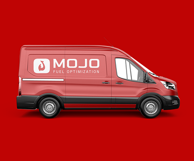 Mojo Fuel Optimization Van Wrap branding car design graphic design logo print transportation van vector vehicle wrap