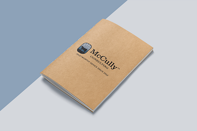 McCully Consulting™ Kraft Notebook branding design graphic design identity journal logo notebook print vector visual