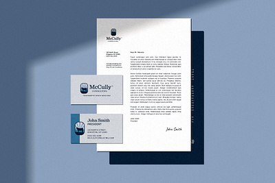 McCully Consulting™ Stationary branding business cards design graphic design letterhead logo print stationary vector