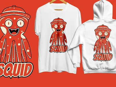 squid clothing design graphic design hoodie illustration monster tshirt