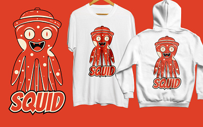 squid clothing design graphic design hoodie illustration monster tshirt