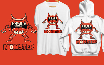 monster clothing design graphic design hoodie illustration monster tshirt