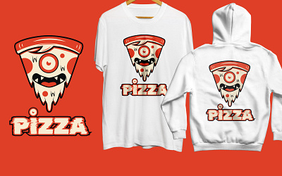 pizza clothing design graphic design hoodie illustration monster tshirt