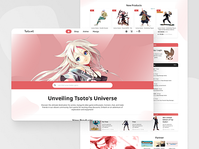 Redesign a Anime Community Homepage Website anime community design experience homepage japan manga product design redesign revamp ui