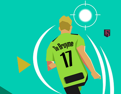 Kevin De Bruyne adobe illustrator football illustration