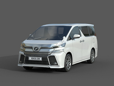 Low Poly Car - Toyota Vellfire 2015 3d animation app branding design graphic design illustration logo motion graphics typography ui ux vector