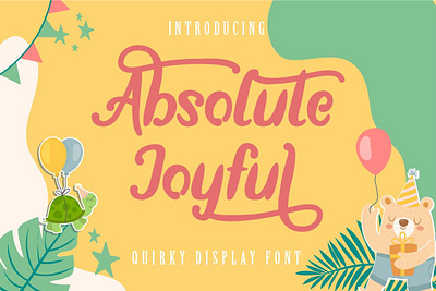 Free Quirky Font - Absolute Joyful Font holiday font