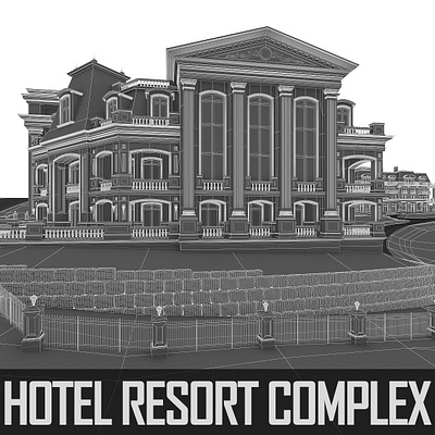 Hotel Resort Wellness Complex 3d animation app branding design graphic design illustration logo motion graphics typography ui ux vector
