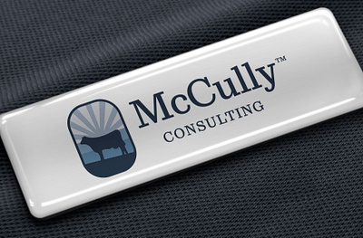 McCully Consulting™ Name Tag badge branding design graphic design logo name tag print vector