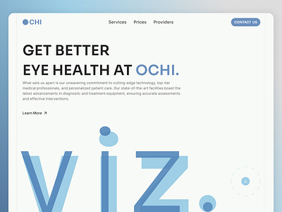 Clinic | Healthcare | Eye Care | Vision app blue branding clinic design gradient healthcare logo typography ui ux vision web design