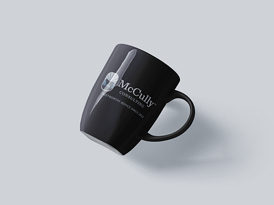 McCully Consulting™ Mug branding design drinkware graphic design logo merchandise mug vector