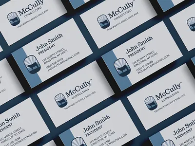 McCully Consulting™ Business Cards branding business cards design graphic design logo print vector
