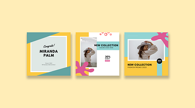 Miranda Palm New Collection Social Media Template canva design fashion graphic design instagram post design social media social media design