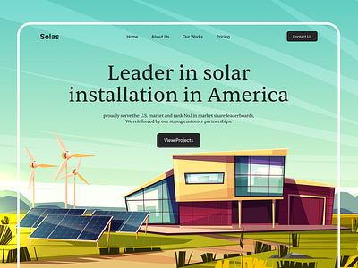 Green Energy web header eco web green energy landingpage panel power renewable energy solar solar energy sun power ui ux web header