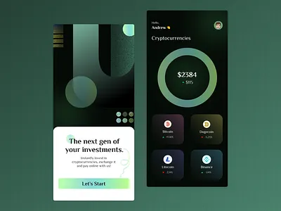 Investment App UI Design designinspiration digitalinvesting financeapp financialapp financialdesign investmentapp investmentplatform investmenttools investsmart