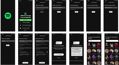 Spotify app animation app design figma first app graphic design ui ux