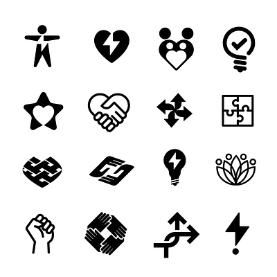 Ebony & Ivory branding iconography icons logo symbol symbols
