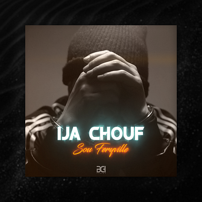Ija Chouf album album cover cover cover design creative design graphic design illustration rap song