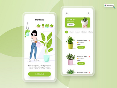 Plant Shop App 3d animation art branding digitaldesign ecommerce flatdesign graphic design illustration innovationsync logo mobile motion graphics nft product design shopify typography ui vector webdesign