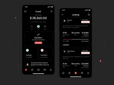 Investment App UI digitalinvesting investmentappinnovation investmentexperience investmentuserinterface moneymanagementui portfolioui savingsappdesign tradingappux usercenteredfinance
