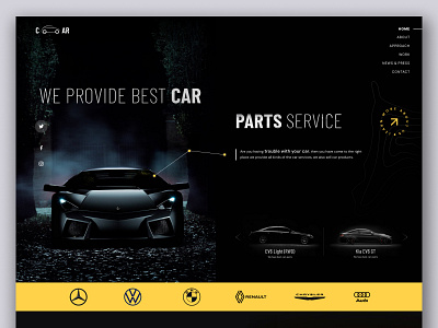 Car Automobile shop website design attractiveui automobile automobile shop bmw car repair car shop car wash ev car garage landing page landingpage mechanis parts shop racing repair service tesla trending ui uiux webdesign