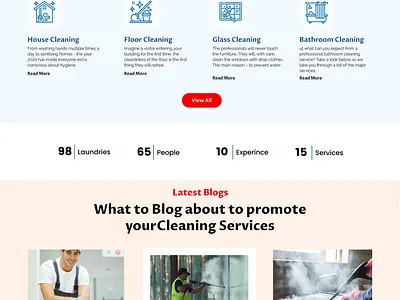 Cleaning Service website ui design