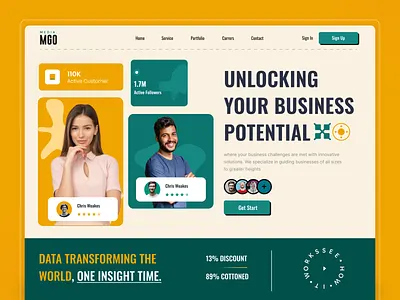 Business Consultant landing page agency branding clean ui company consultancy consulting design home page landing page landing page design minimalist product startup strategy ui uiux ux web design website website concept