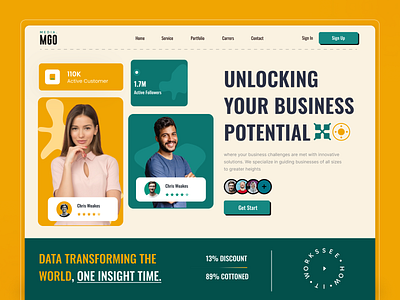 Business Consultant landing page agency branding clean ui company consultancy consulting design home page landing page landing page design minimalist product startup strategy ui uiux ux web design website website concept