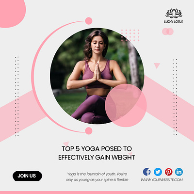 Yoga Social Media Post art artwork behance branding creative design dribble graphic design illustration