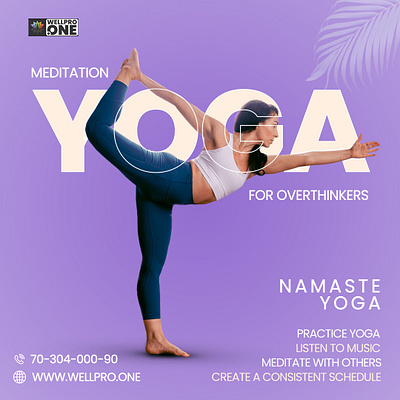 Yoga Social Media Creative art artwork behance branding creative design dribble graphic design illustration logo