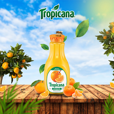 Tropicana Product Ads art artwork behance branding creative design dribble graphic design illustration logo