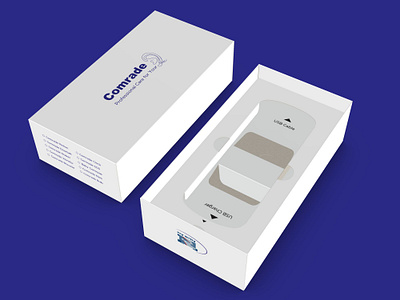 Comrade’s Hearing Aid Device Packaging Design graphic designer hearing aid medical device medical packaging mockup packaging design packaging designer structural design