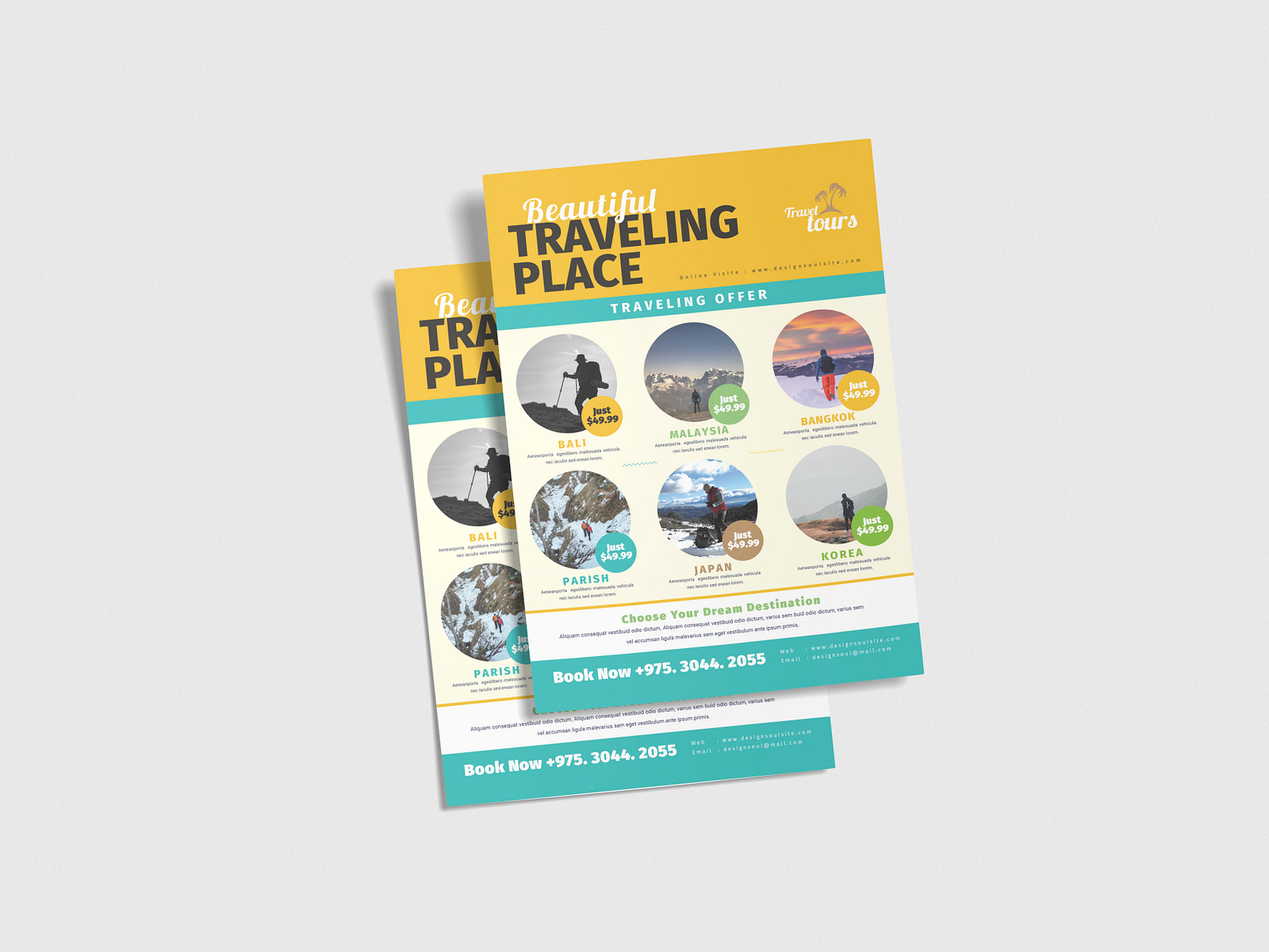 Tour and Travel Flyer Template by Sakhawat Hossen on Dribbble Tour and Travel Flyer Template by Sakhawat Hossen on Dribbble