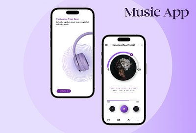 Music App UI color theory figma music app music app ui typography ui ui kit user experience user interface ux