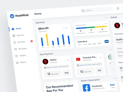 Subscription Management Dashboard admin panel dashboard admin panel design creative ui ux design dashboard dashboard ui ux dashboard ui ux design dashborad design illustration latest ui u xesign logo pro pro ui ux design product design saas team trend trendy ui ux design ui ux ui ux design web app design