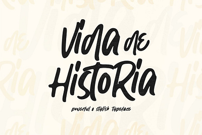 Vida de Historia - Stylish Typeface app branding design graphic design illustration logo typography ui ux vector