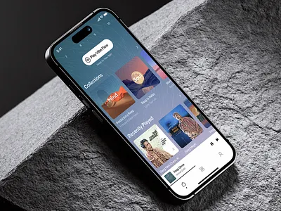 Streaming App 3d animation health lifestyle mobile music streaming