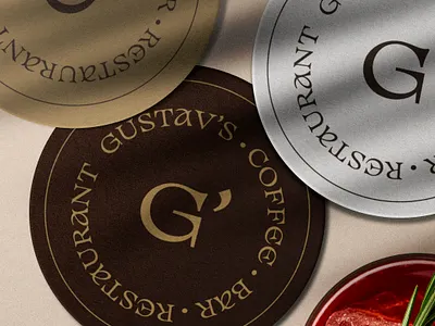 GUSTAV'S RESTAURANT | LOGO & BRANDING DESIGN brand identity design branding cafe branding cafe logo design logo minimalist logo mockup restaurant branding wordmark logo