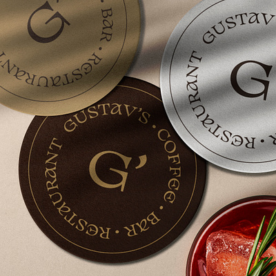 GUSTAV'S RESTAURANT | LOGO & BRANDING DESIGN brand identity design branding cafe branding cafe logo design logo minimalist logo mockup restaurant branding wordmark logo