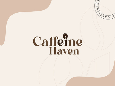 Caffeine Haven Cafe brand identity project branding design graphic design illustration logo typography vector