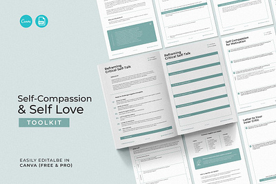 Self-Compassion & Self-Love Toolkit 3d app branding design graphic design illustration logo ui ux vector