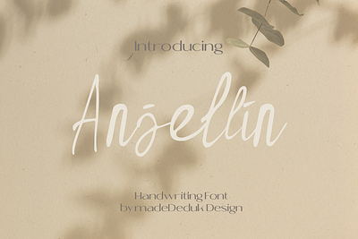 Anjellin - Script Font brand identity branding classic fonts handlettering handwritten headline logotype script typography weddingfont