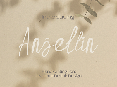 Anjellin - Script Font brand identity branding classic fonts handlettering handwritten headline logotype script typography weddingfont