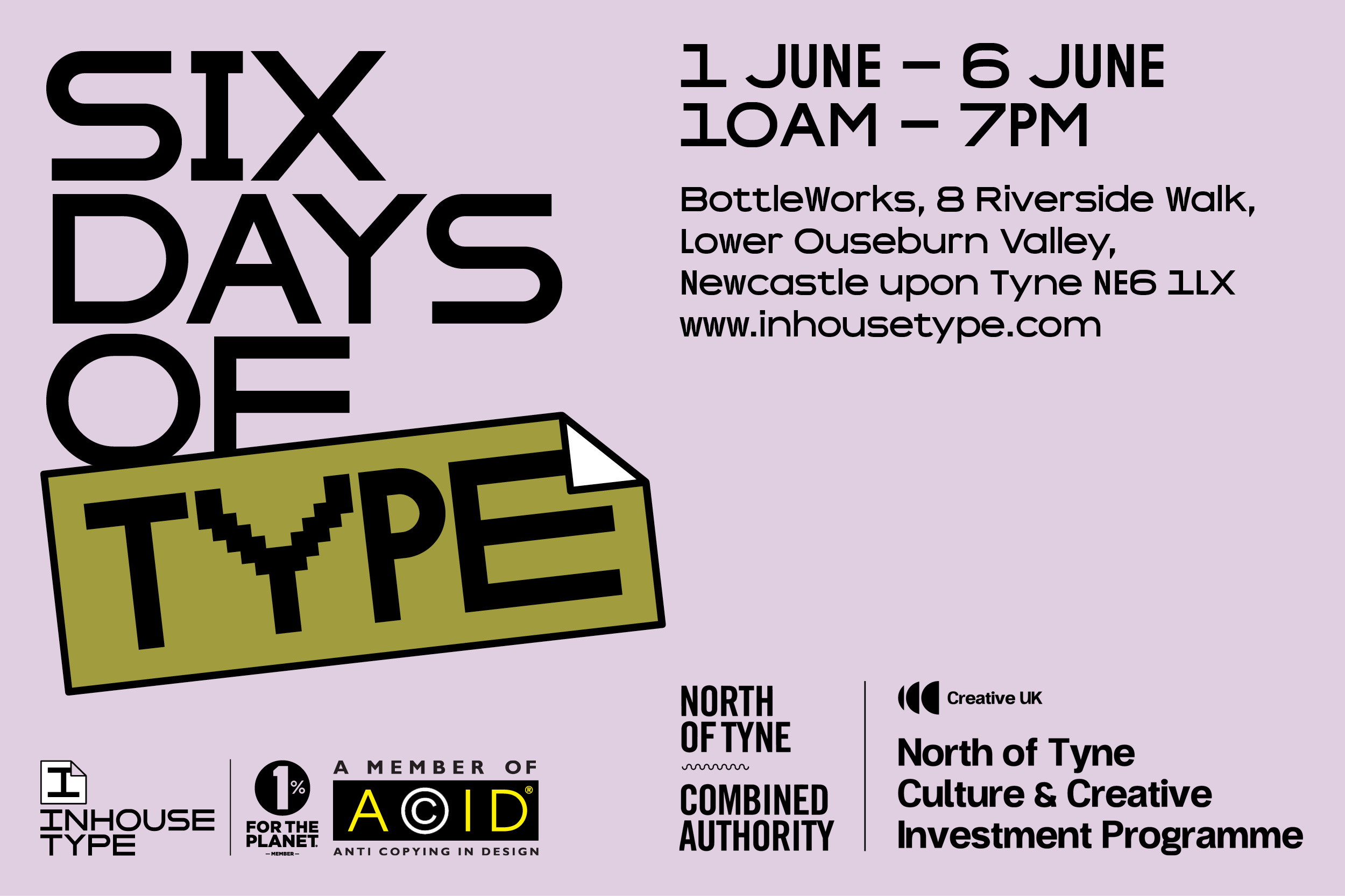 Invitation to the _Six Days of Type_ Exhibition Font animation branding design graphic design illustration logo typography ui ux vector